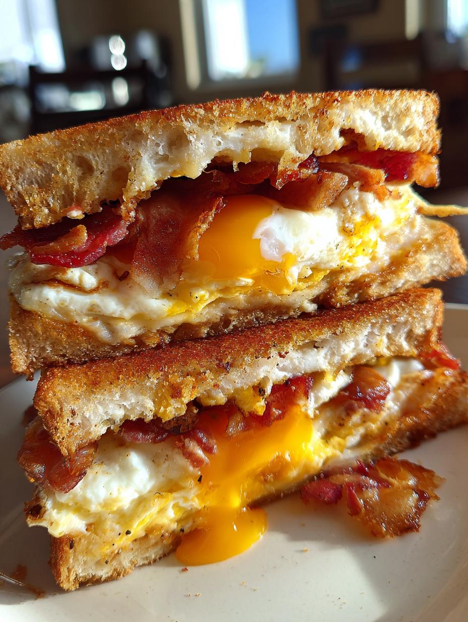 christmas breakfast sandwiches - detail 1