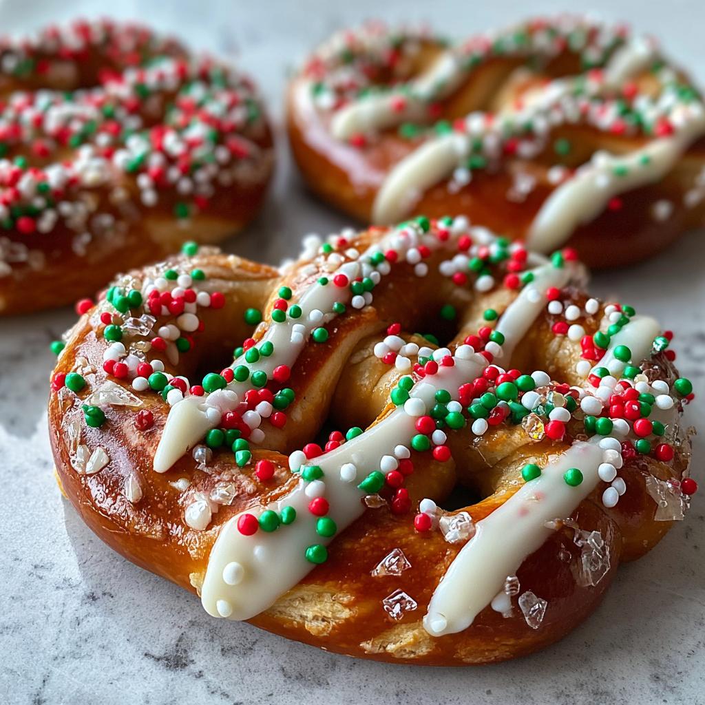 christmas pretzels - detail 1