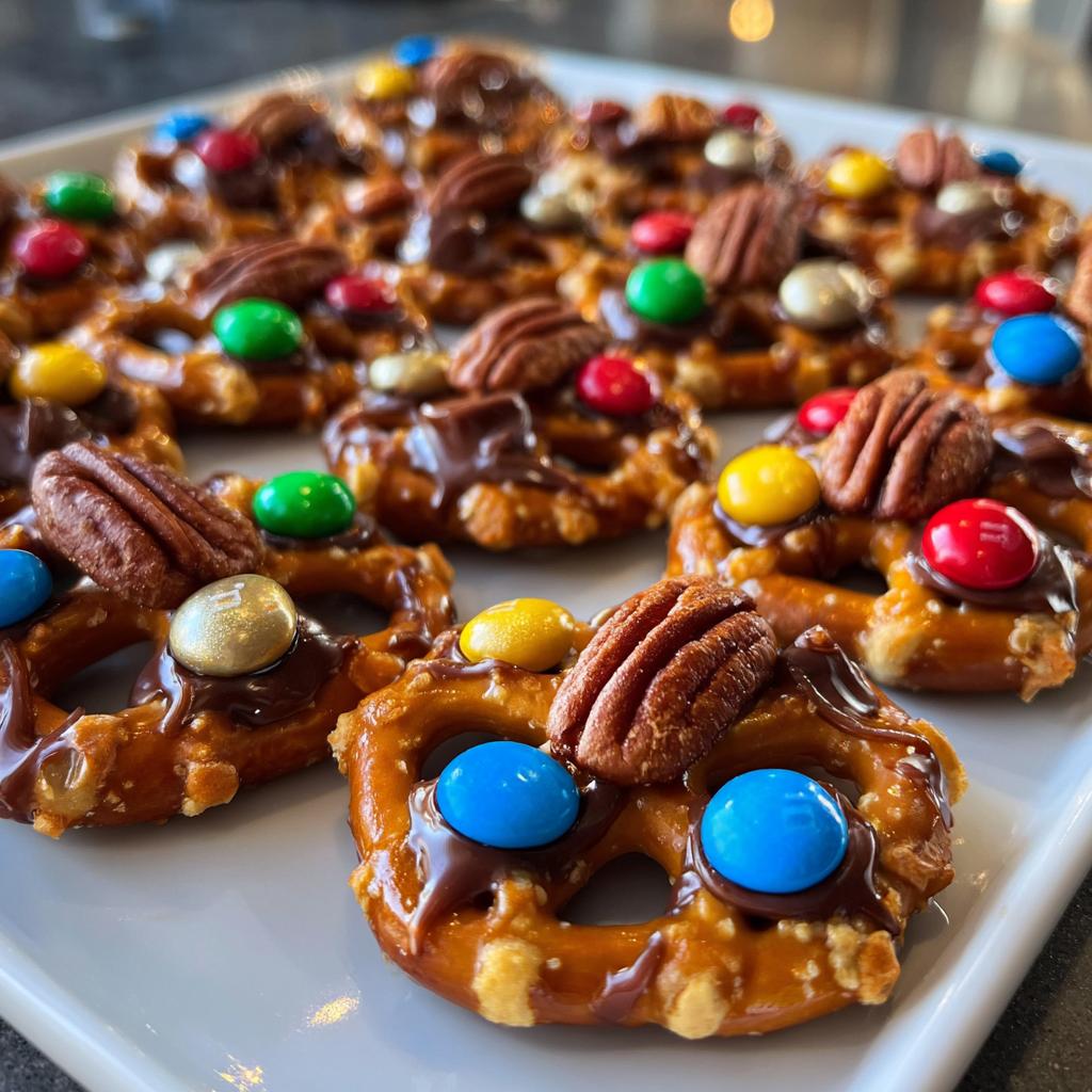 christmas rolo pretzels