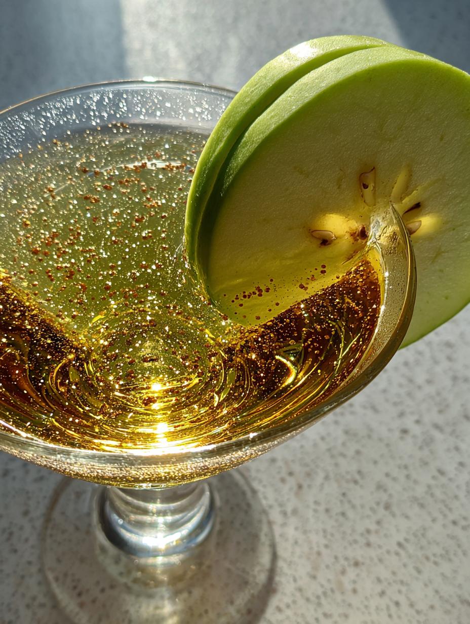 cinnamon apple martini cocktail recipe