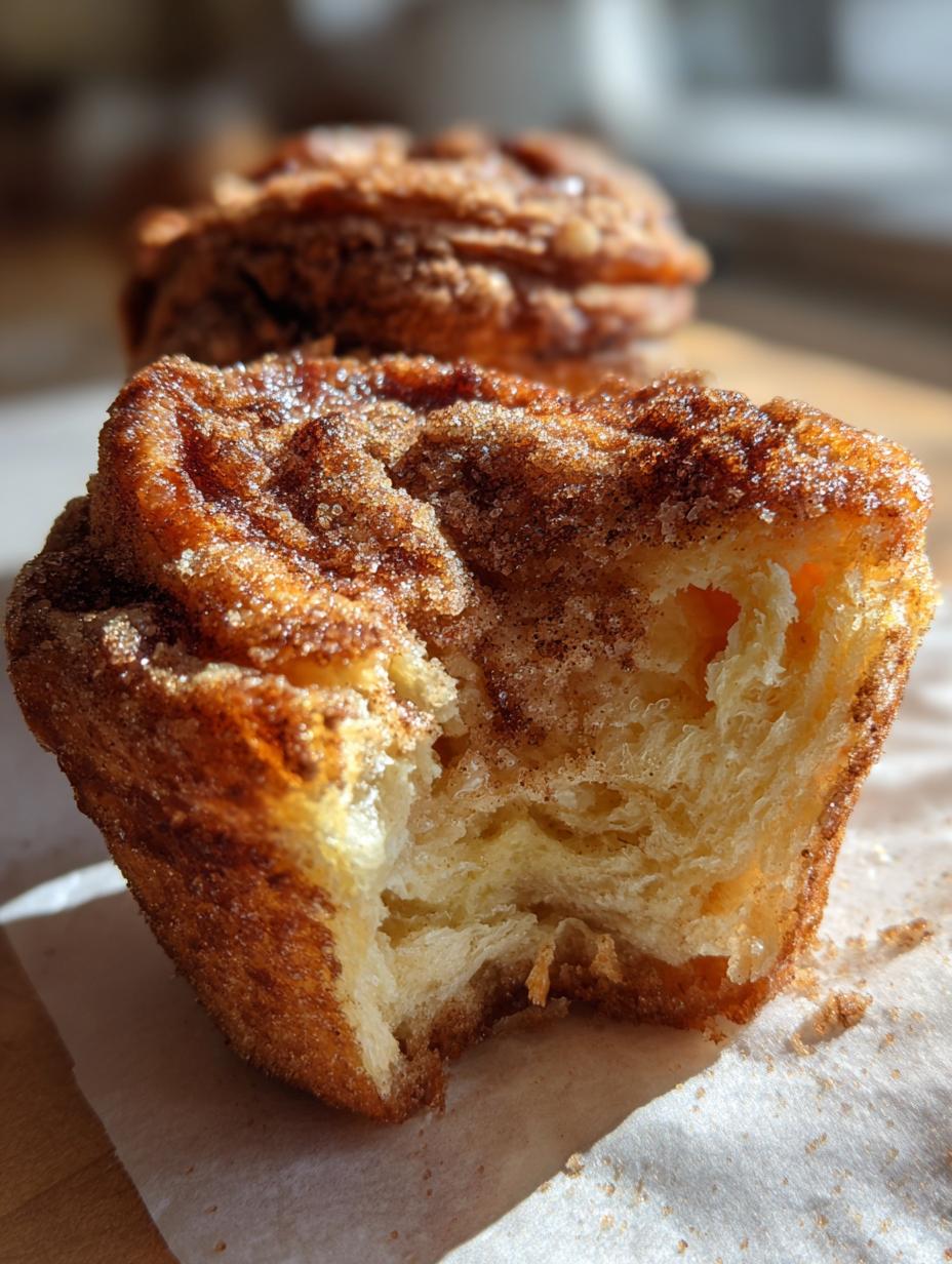 cinnamon sugar cruffins - detail 1