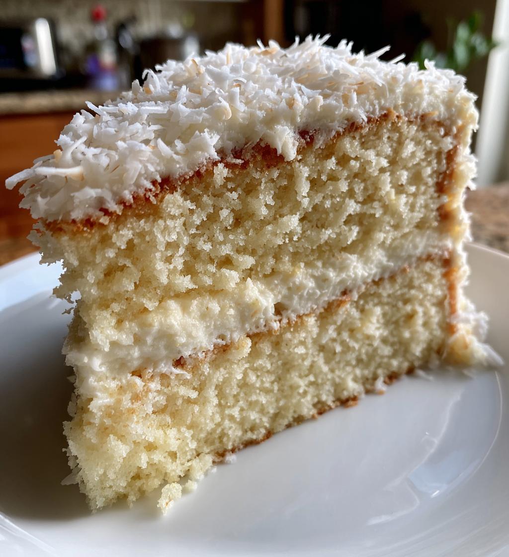 coconut cake using cake mix - detail 1