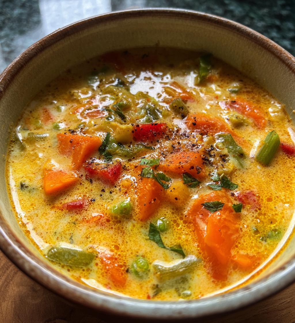 coconut milk soup - detail 1