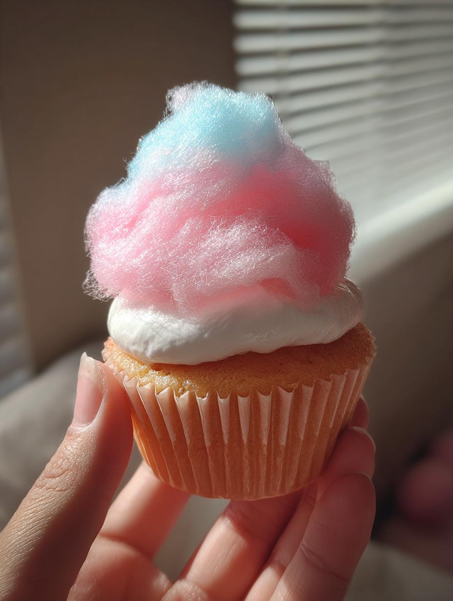 cotton candy cupcakes - detail 1