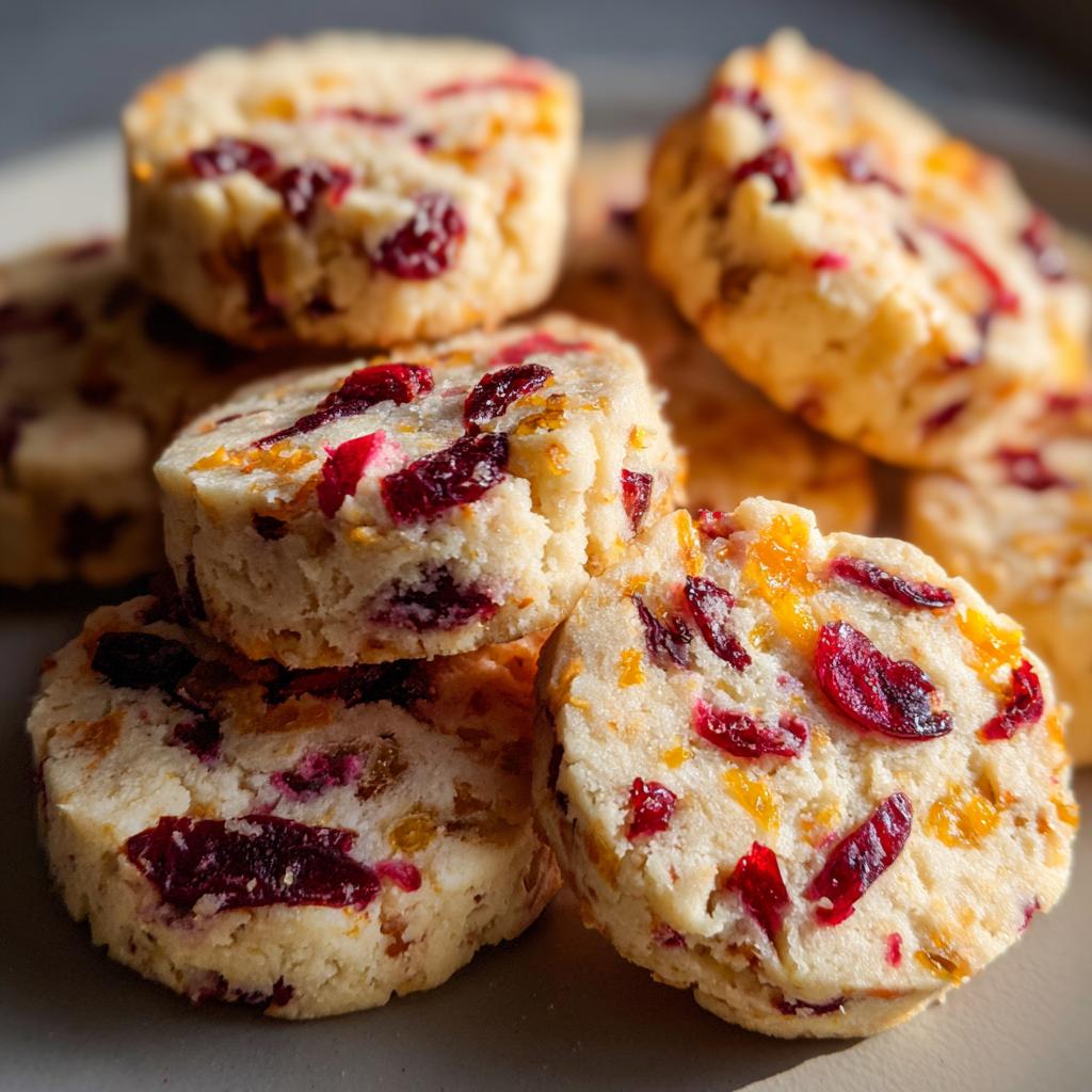 cranberry orange shortbread