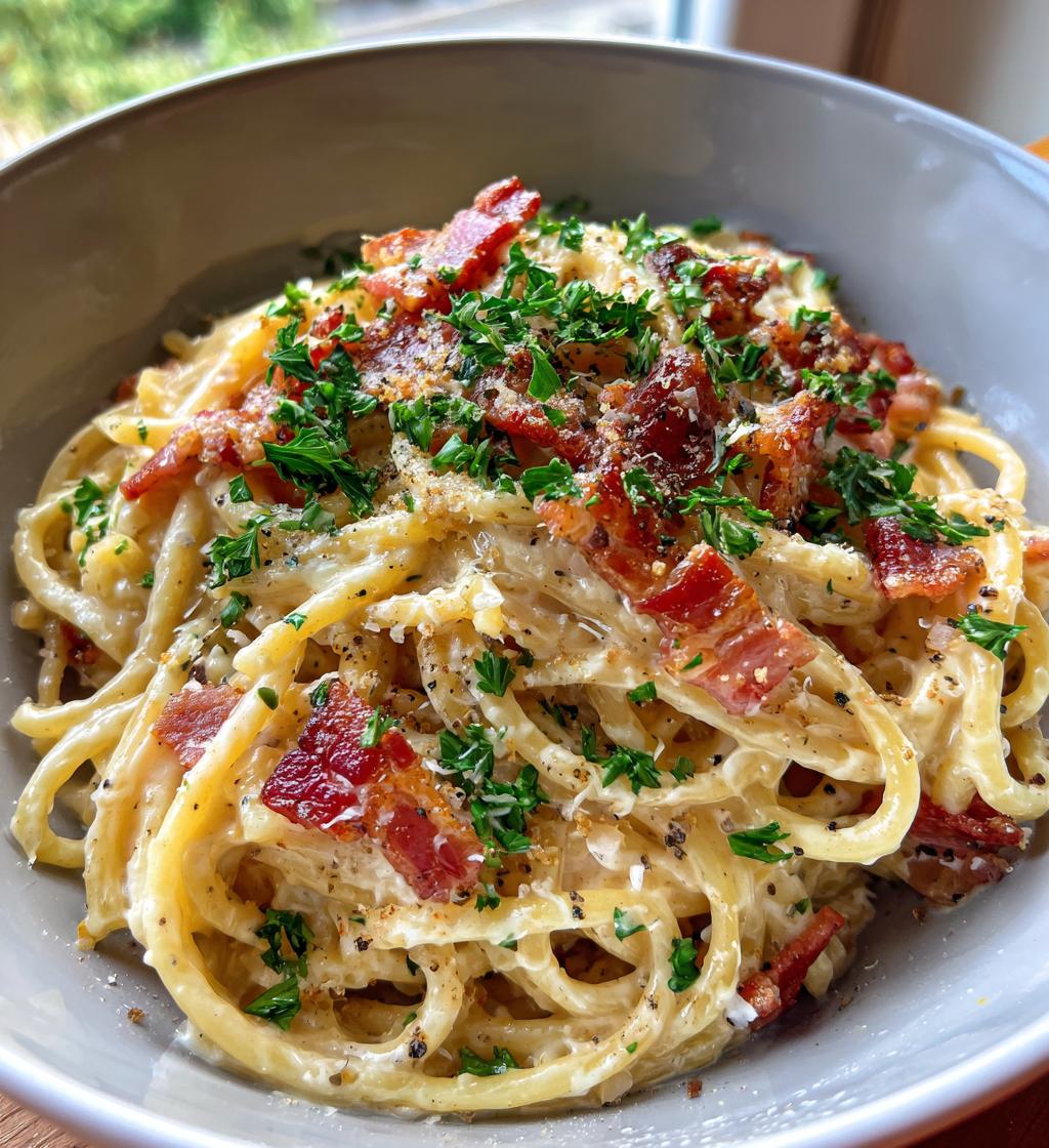 creamy bacon pasta