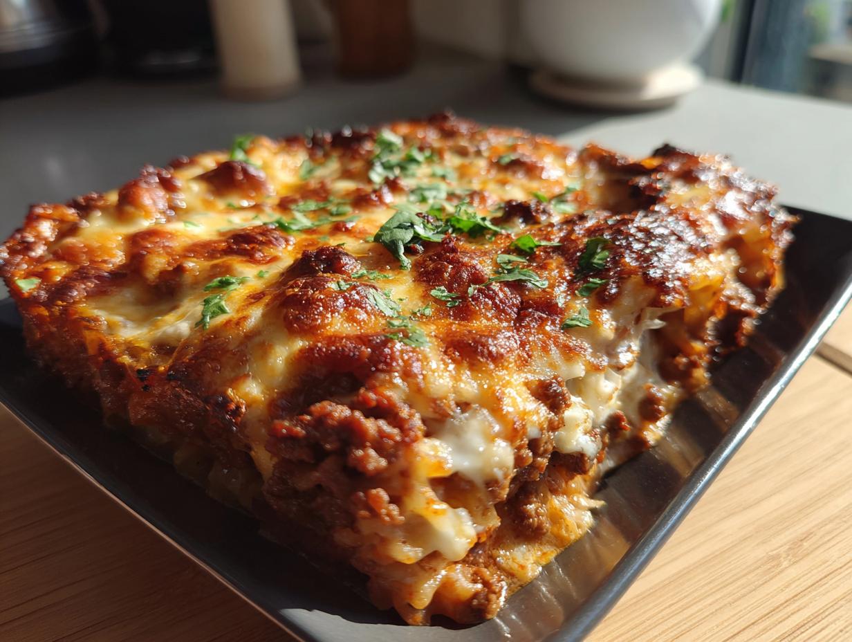 creamy beef mince and tomato pasta bake
