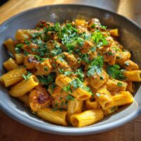 creamy butter chicken pasta