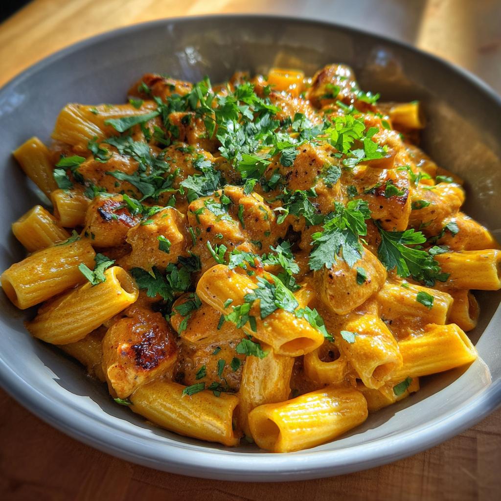 creamy butter chicken pasta