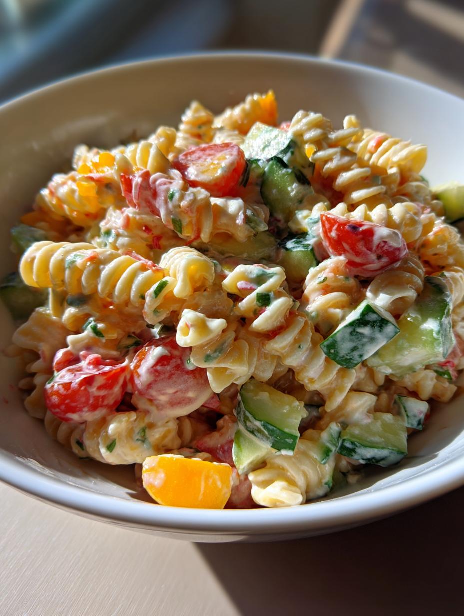 creamy pasta salad