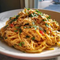 crockpot chicken spaghetti