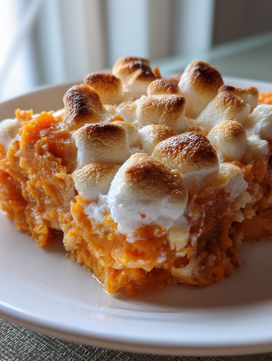 crockpot sweet potato casserole - detail 1