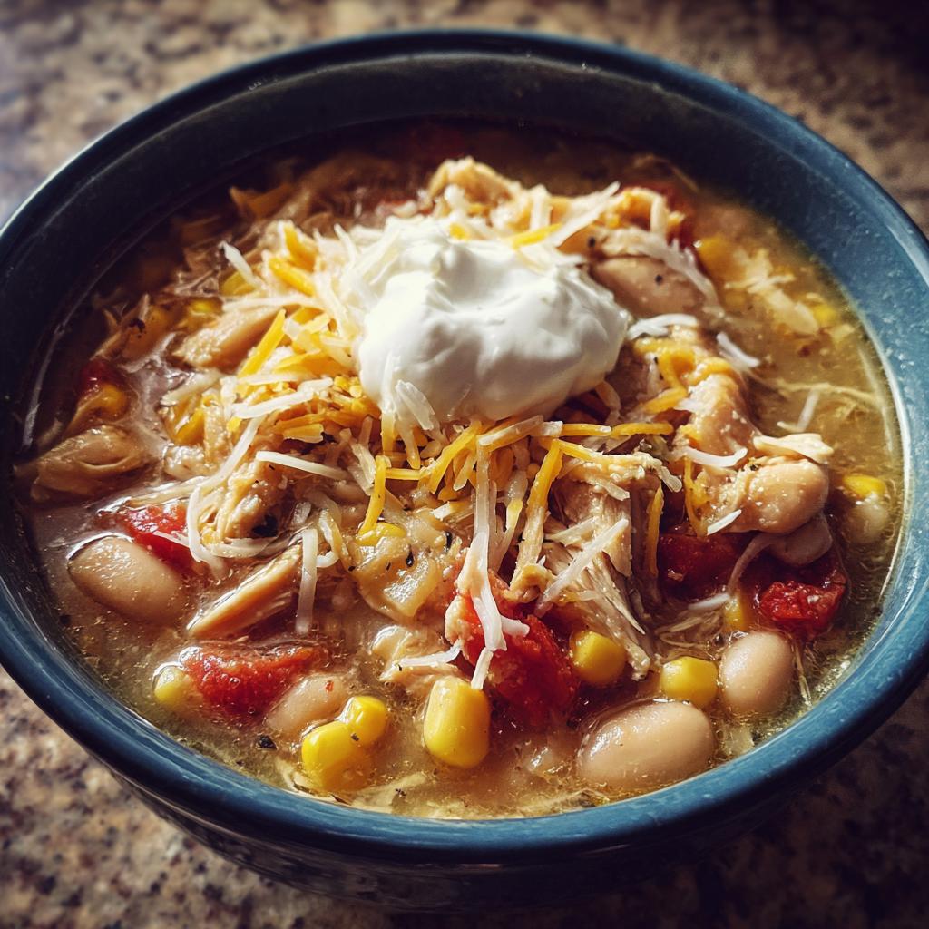 crockpot white chicken chili - detail 1
