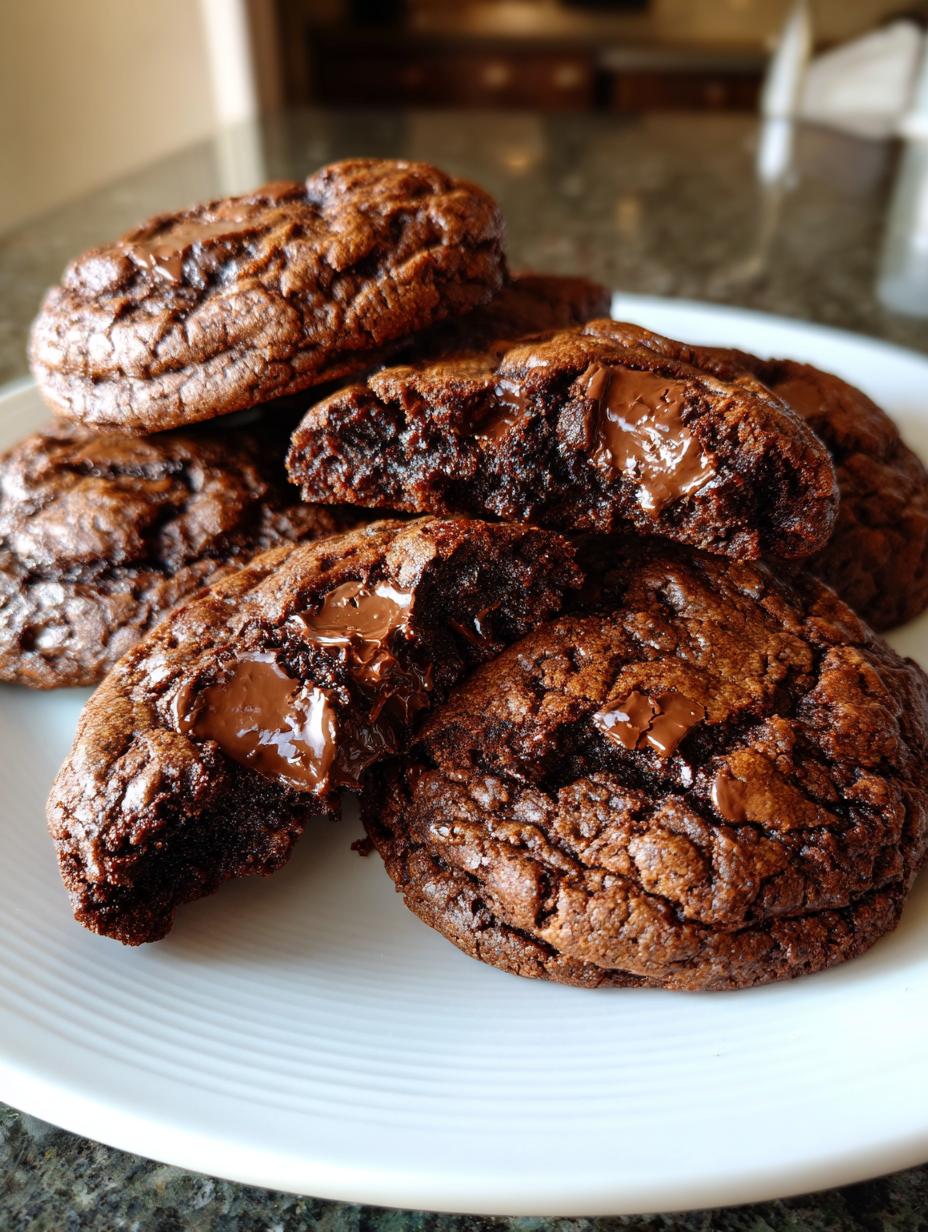 dark chocolate decadence cookies - detail 1