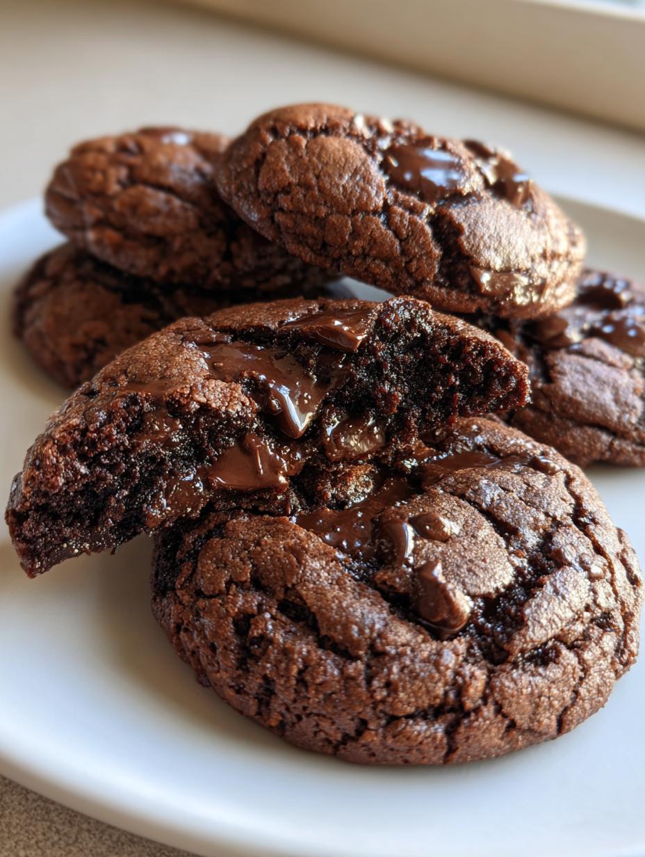 dark chocolate decadence cookies