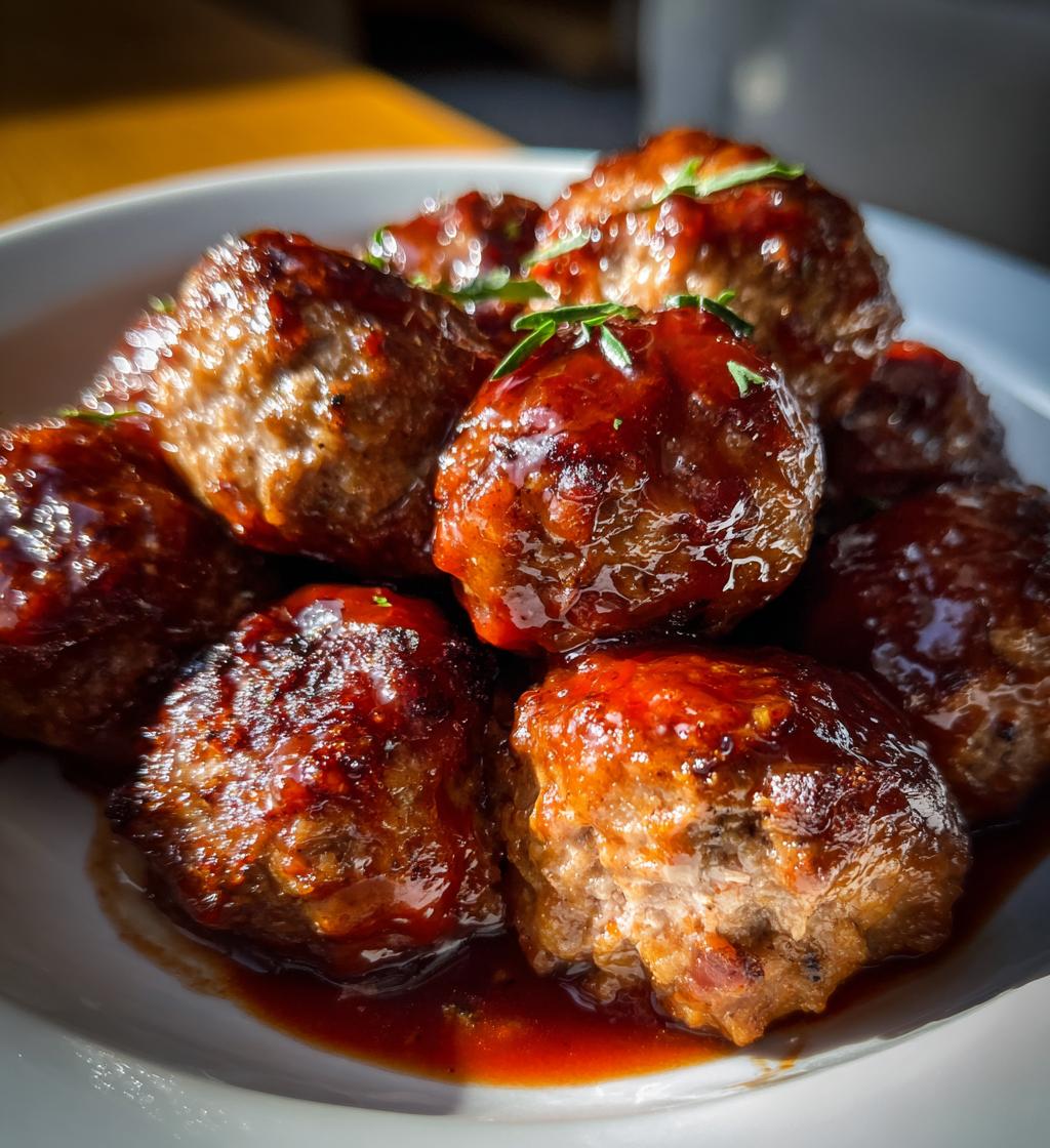 easy cranberry meatballs - detail 1