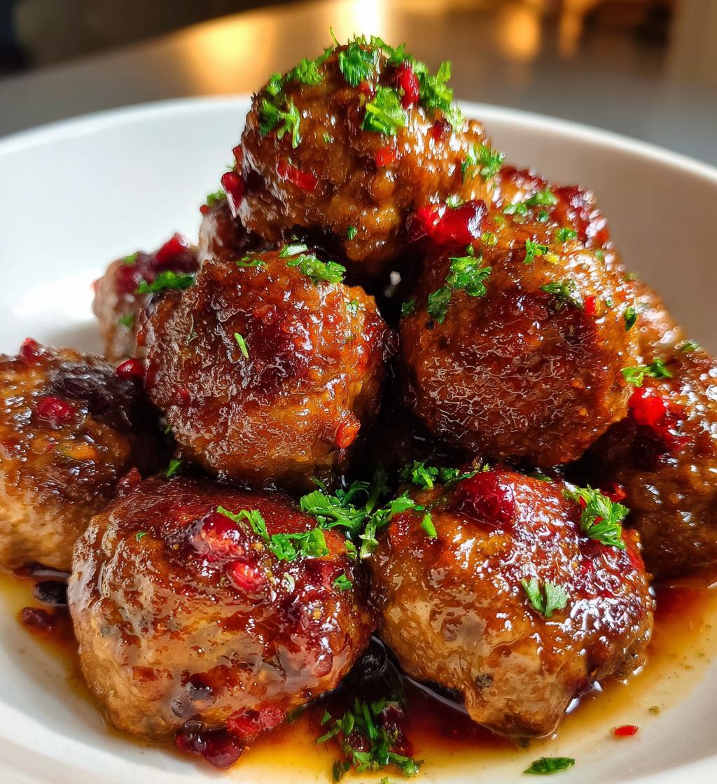 easy cranberry meatballs