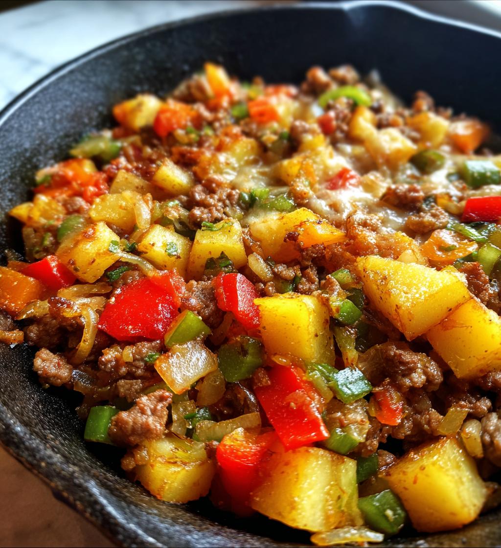 easy hamburger hash recipe - detail 1