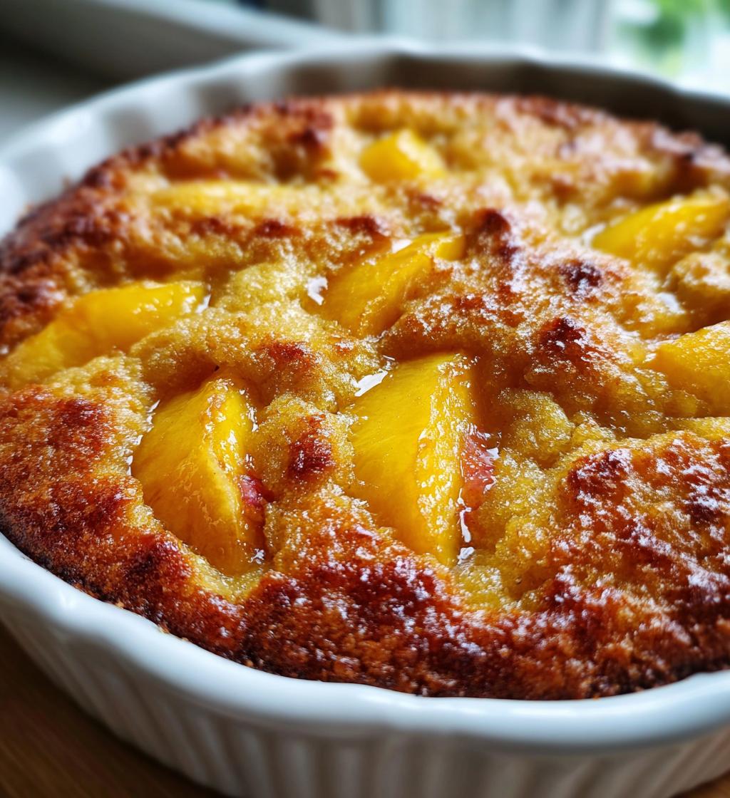 easy peach cobbler - detail 1