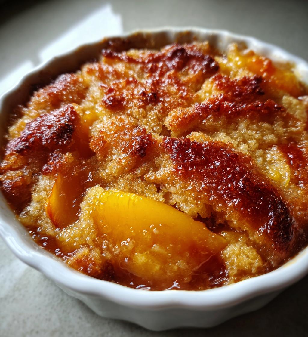 easy peach cobbler