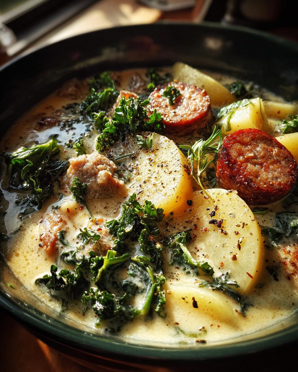 easy zuppa toscana soup - detail 1