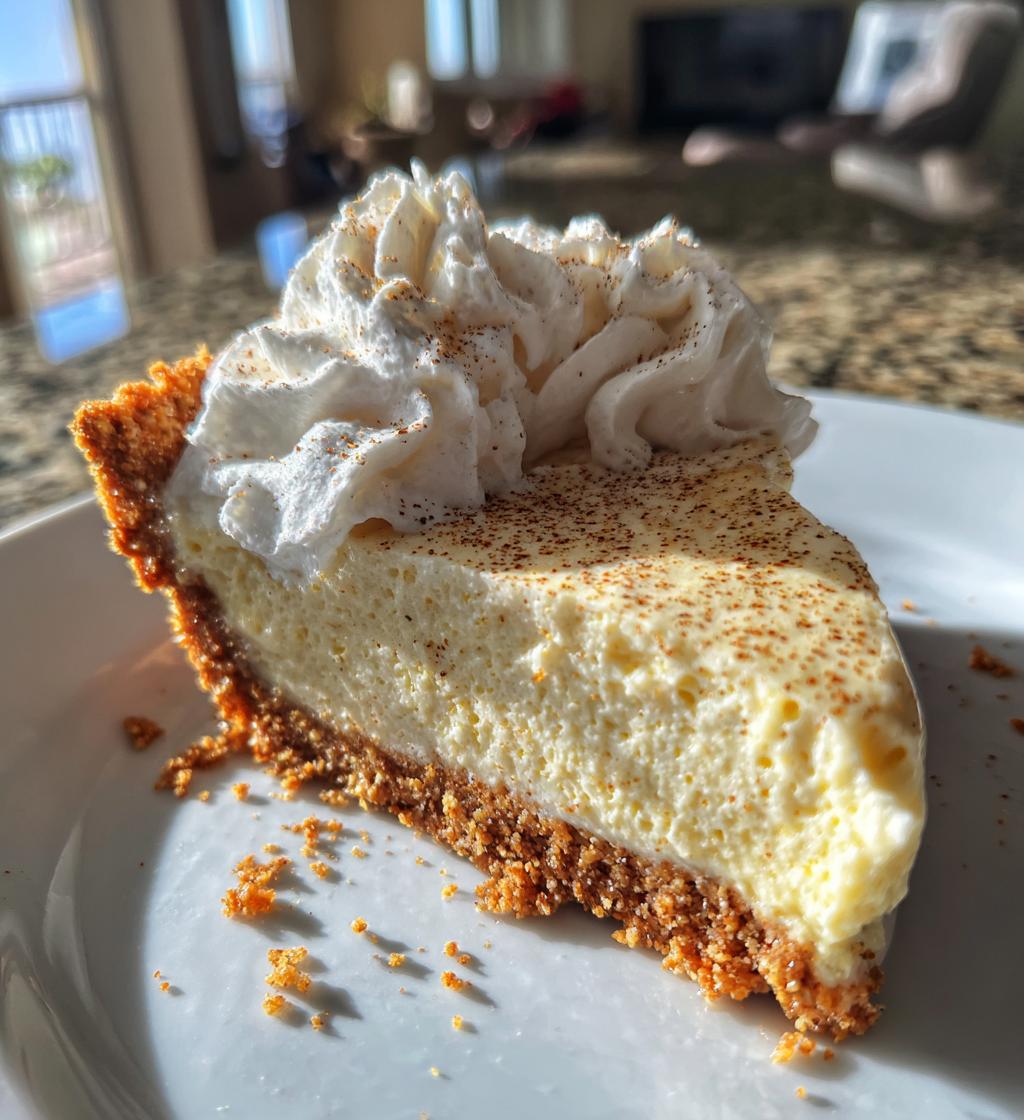 eggnog pie - detail 1