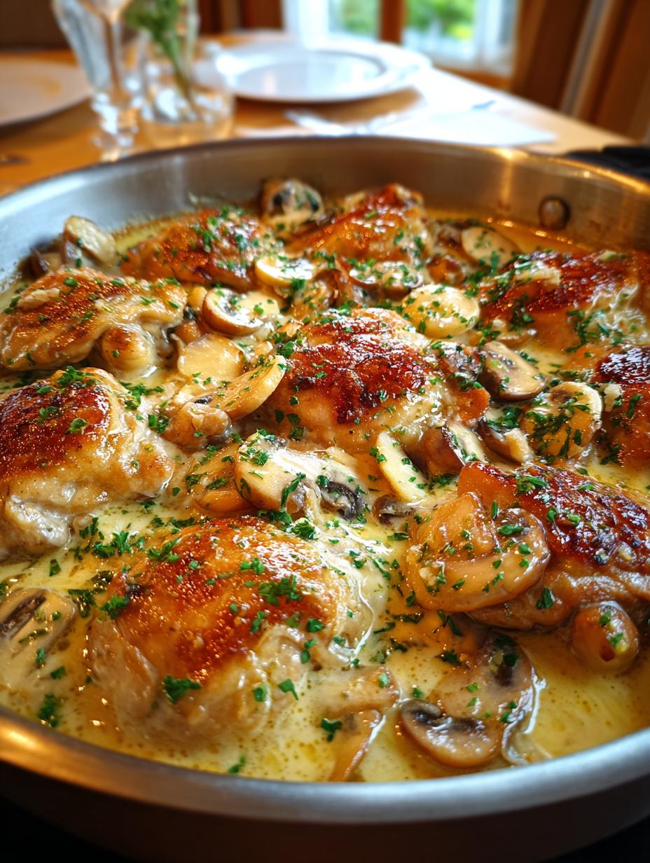 french chicken casserole a la normande - detail 1