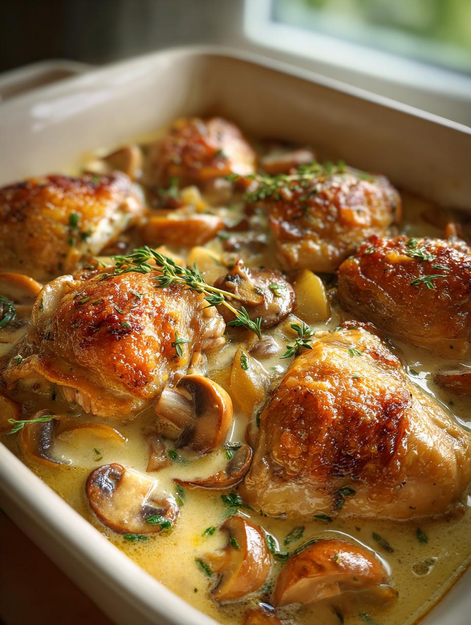french chicken casserole a la normande