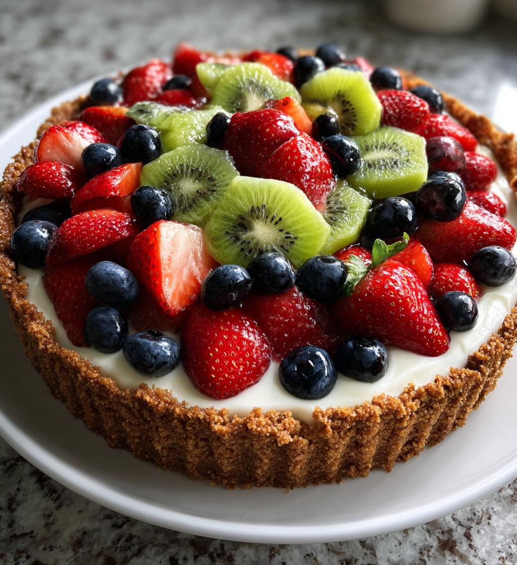 fruit salad cheesecake