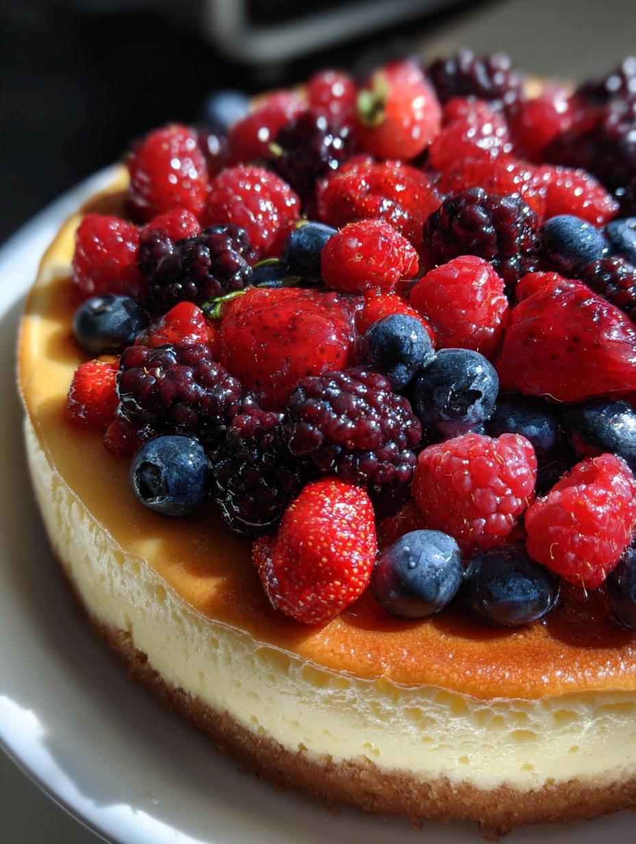 fruits of the forest cheesecake - detail 1