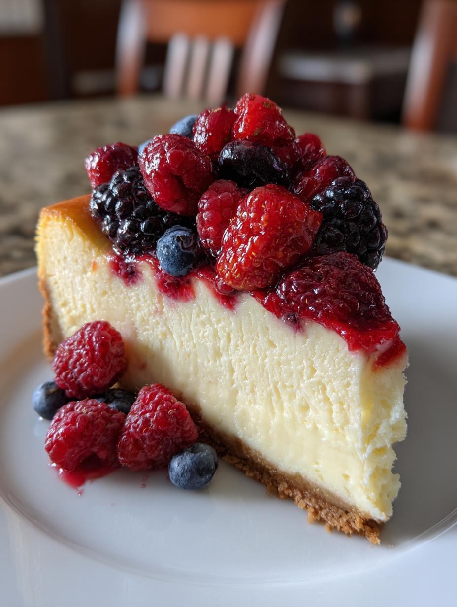 fruits of the forest cheesecake - detail 1