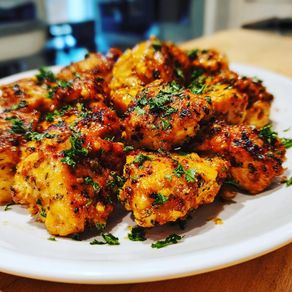 garlic butter chicken bites - detail 1