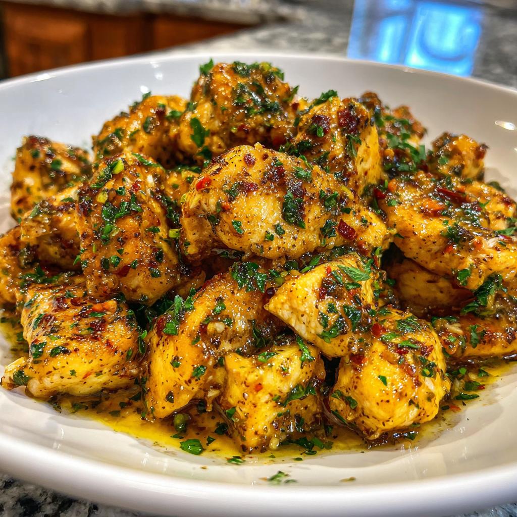 garlic butter chicken bites