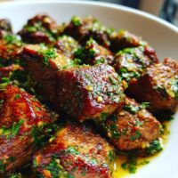 garlic butter steak bites