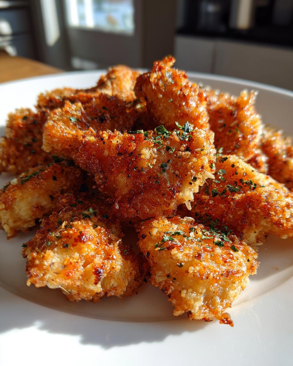 garlic parmesan chicken bites - detail 1