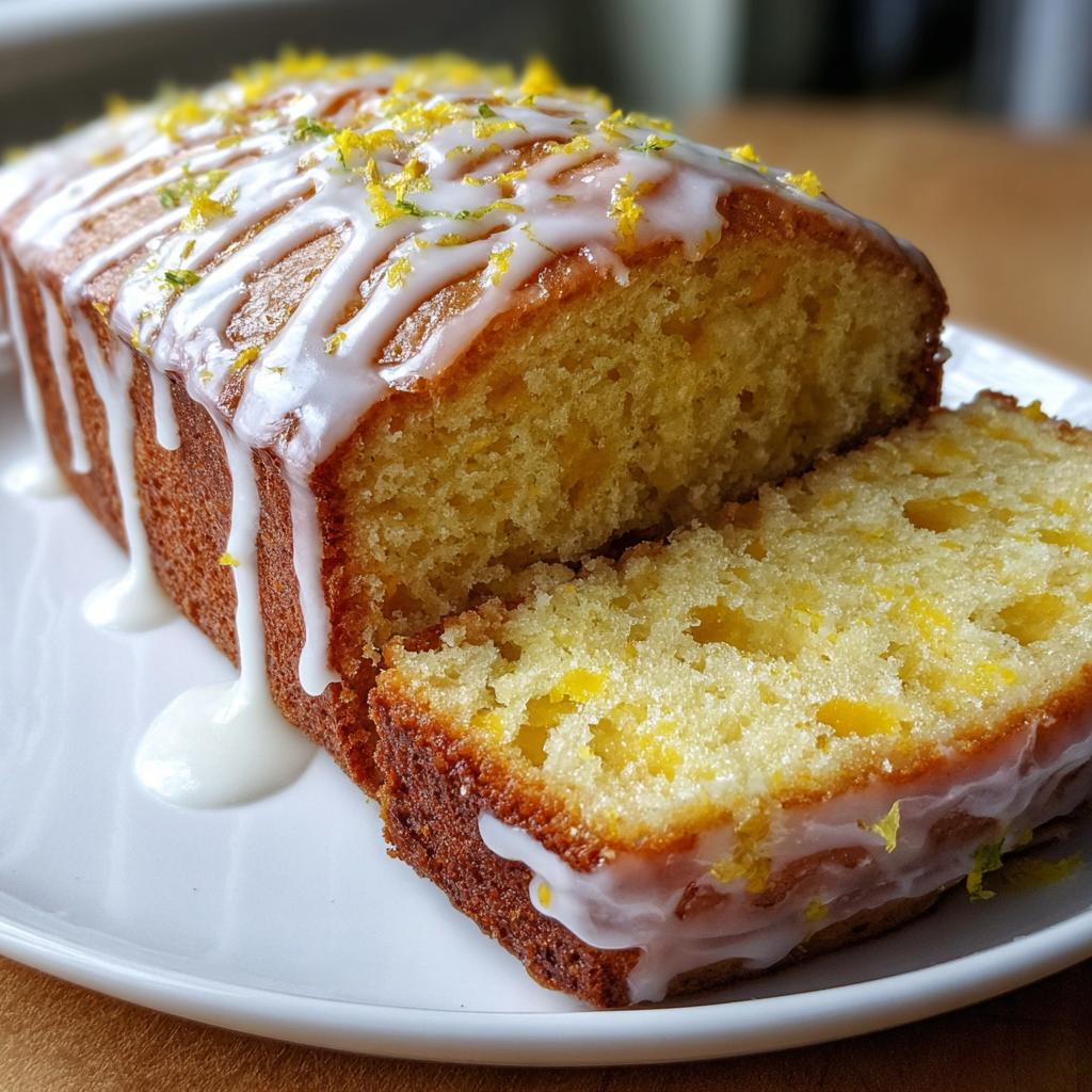 glazed lemon loaf - detail 1