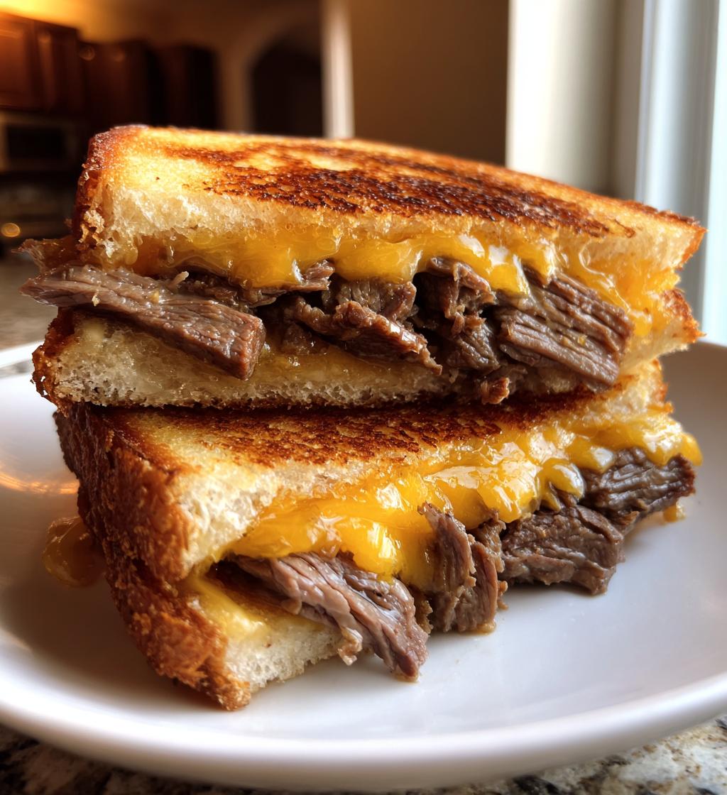grilled cheese steak sandwich