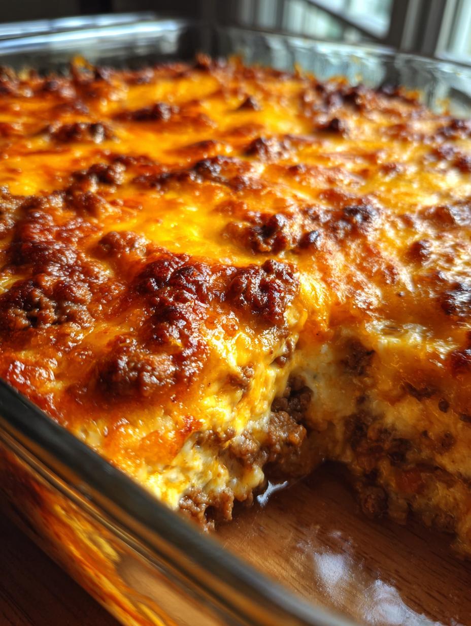 ground beef casserole - detail 1