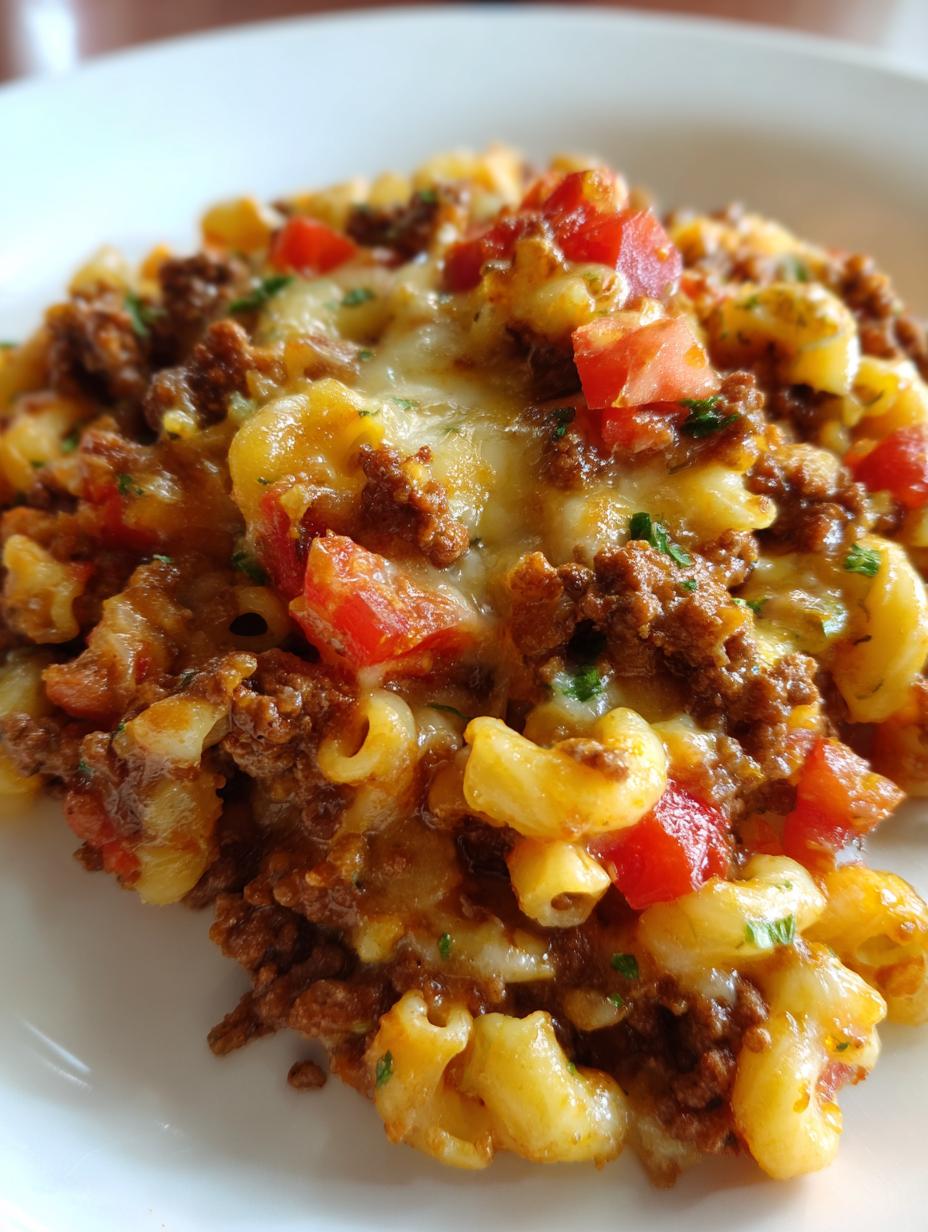 ground beef casserole - detail 1