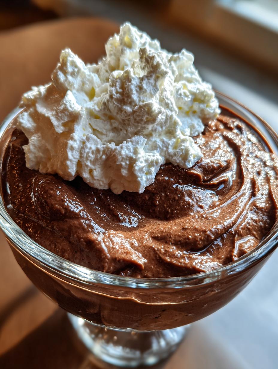 groundhog day chocolate mousse