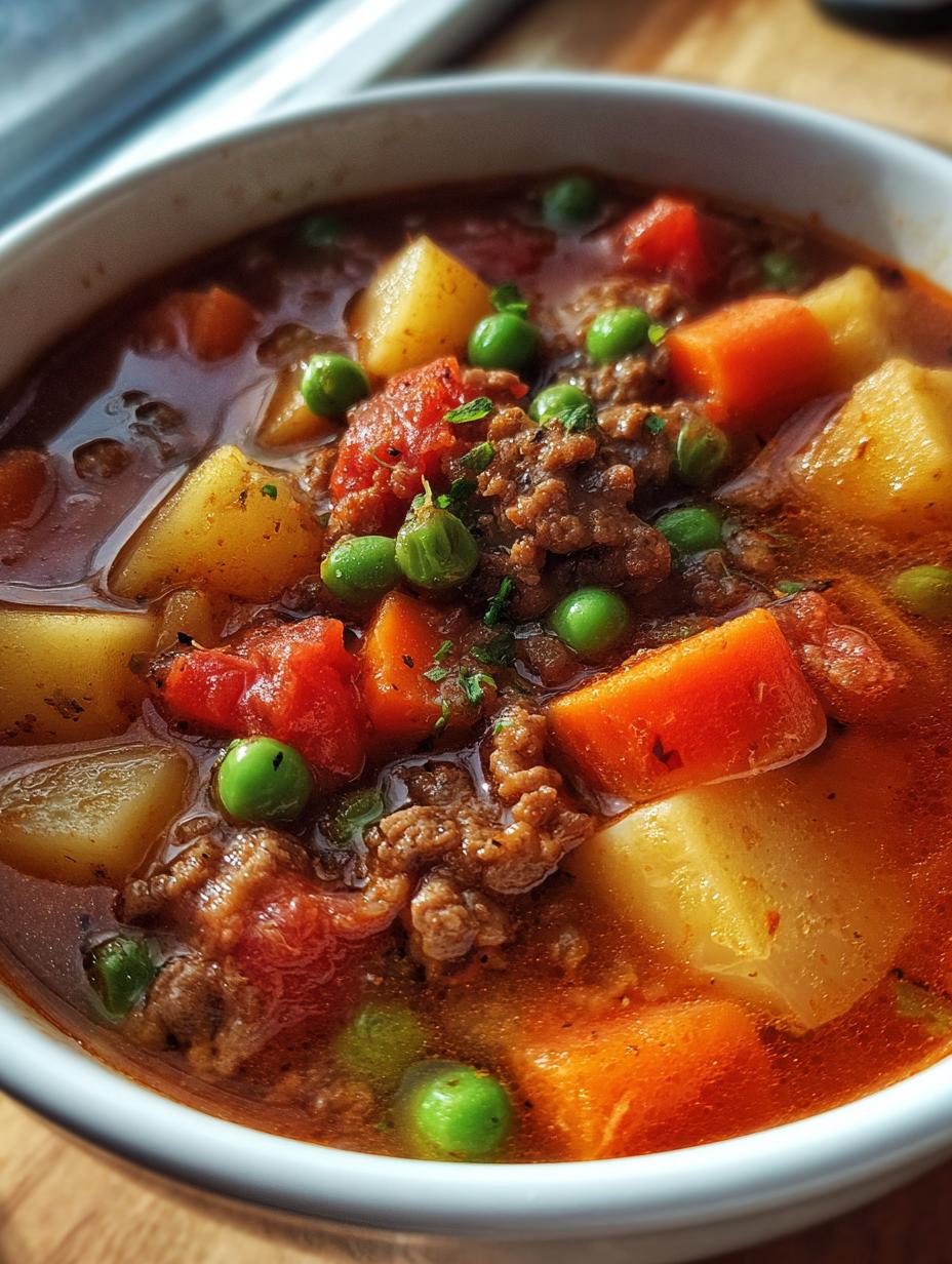 hamburger soup recipe - detail 1