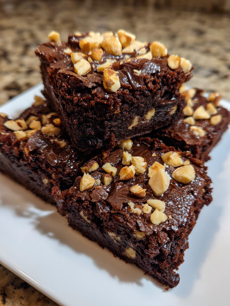 heavenly hazelnut brownies