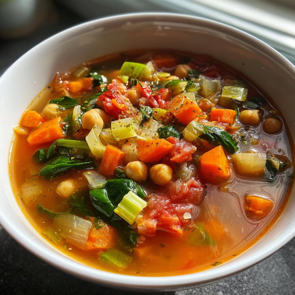 high protein vegetable soup - detail 1