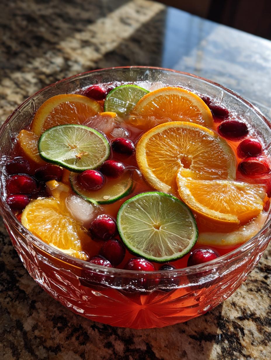 holiday spiked punch cocktail recipe