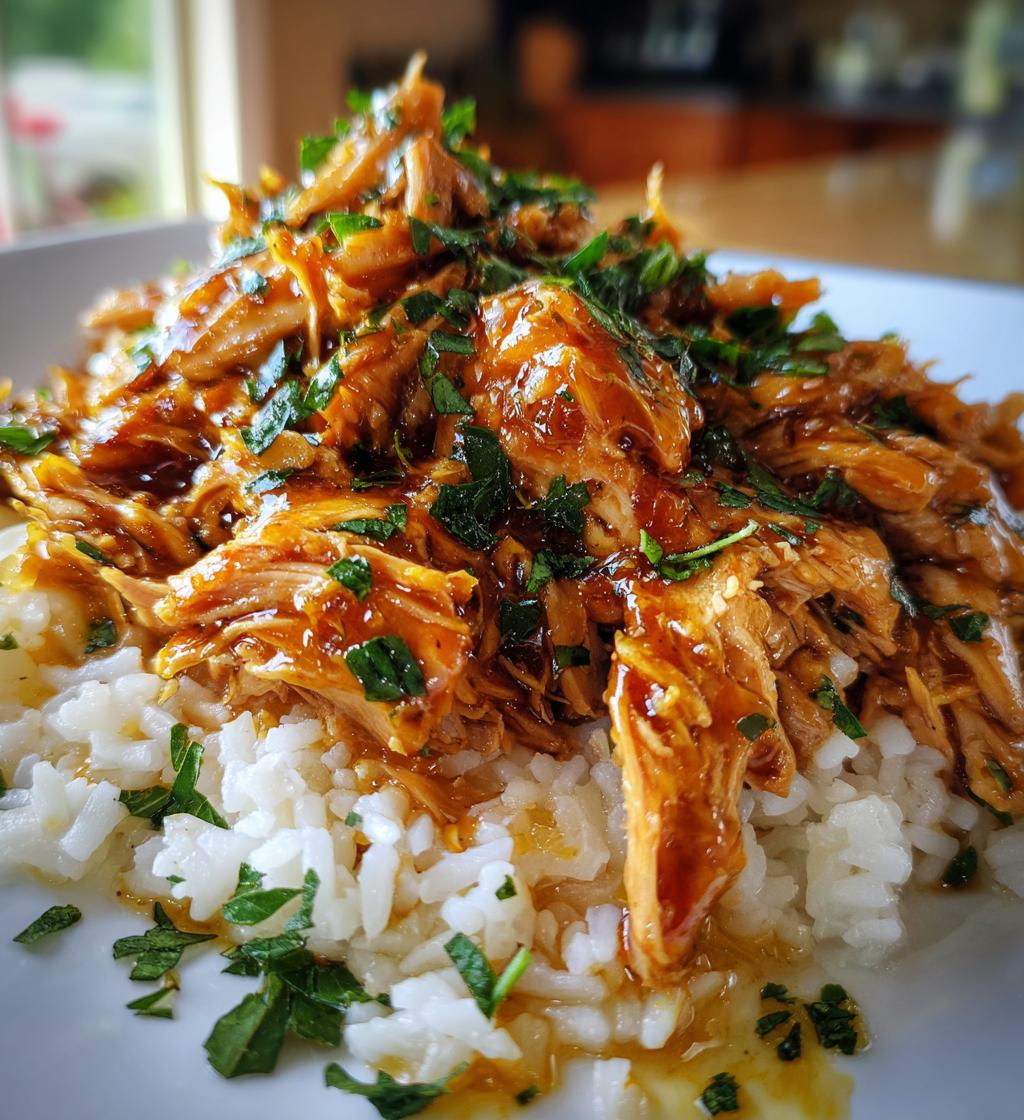 honey garlic crock pot chicken thighs - detail 1