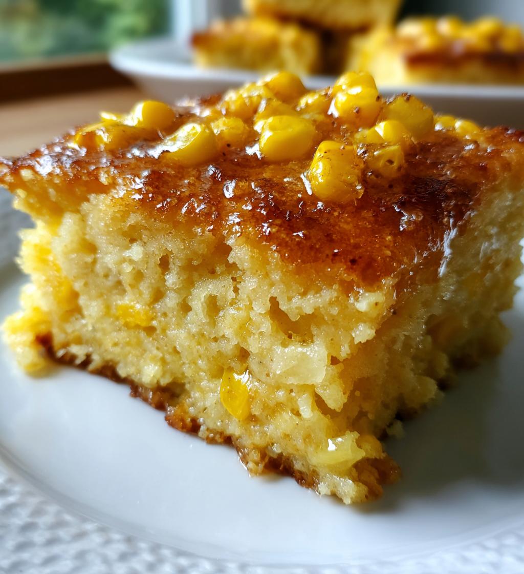 honey glazed corn casserole - detail 1