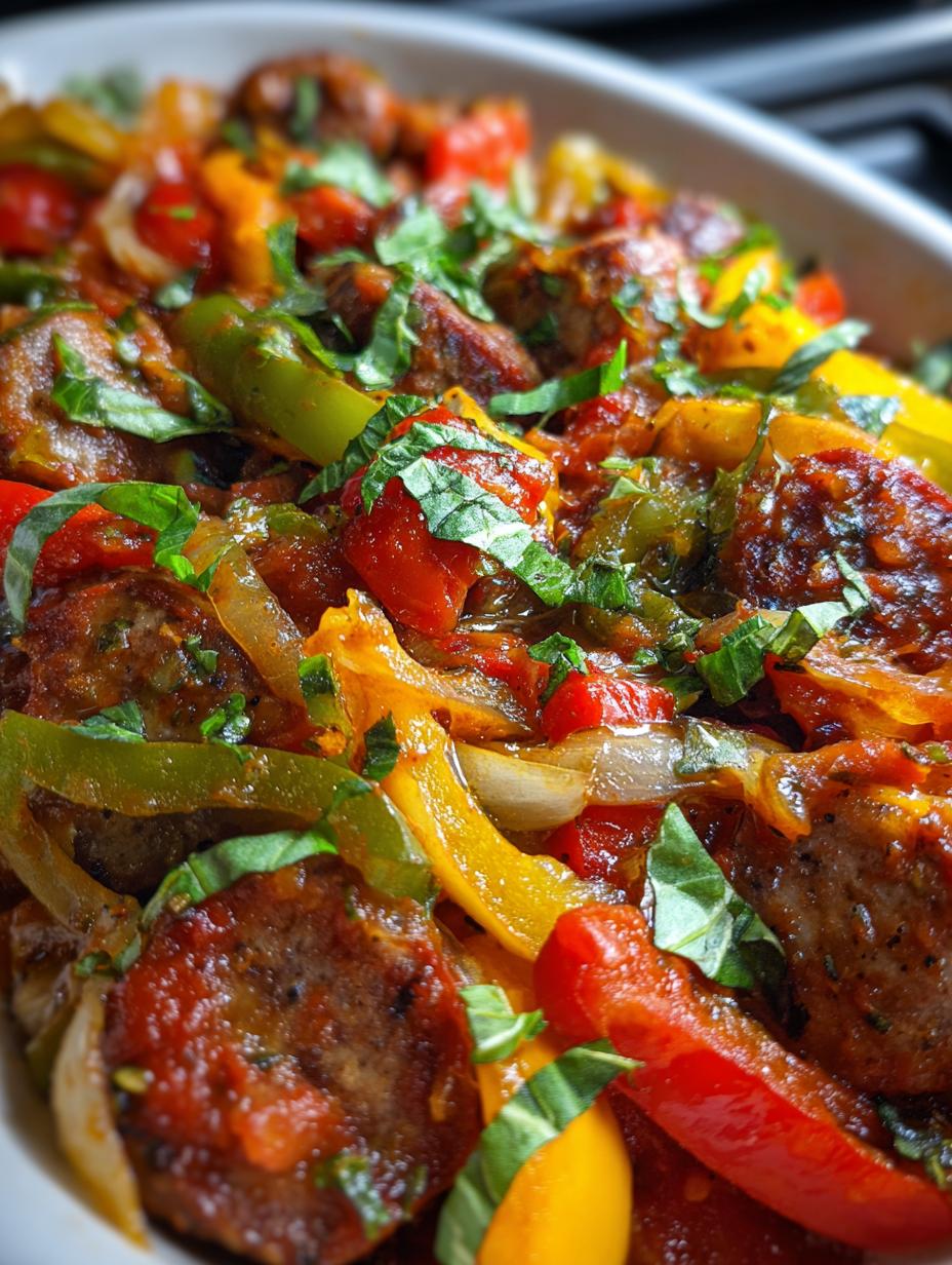 italian sausage and peppers crockpot - detail 1