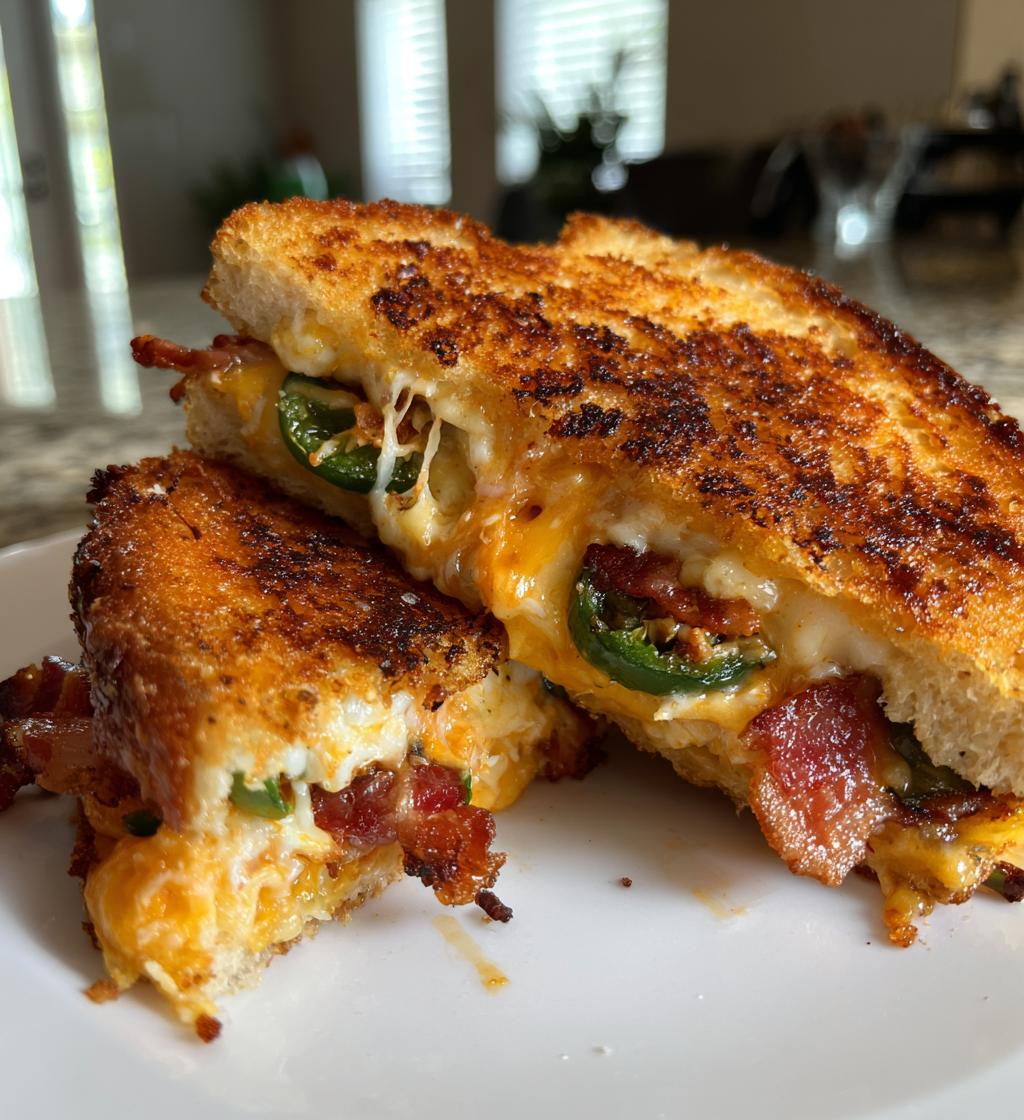 jalapeno bacon grilled cheese - detail 1