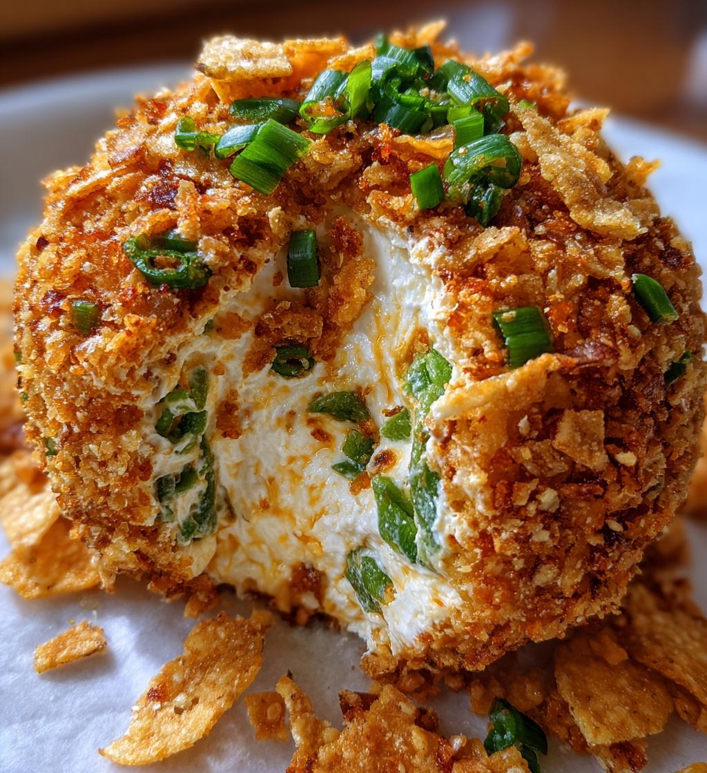 jalapeno popper cheese ball - detail 1