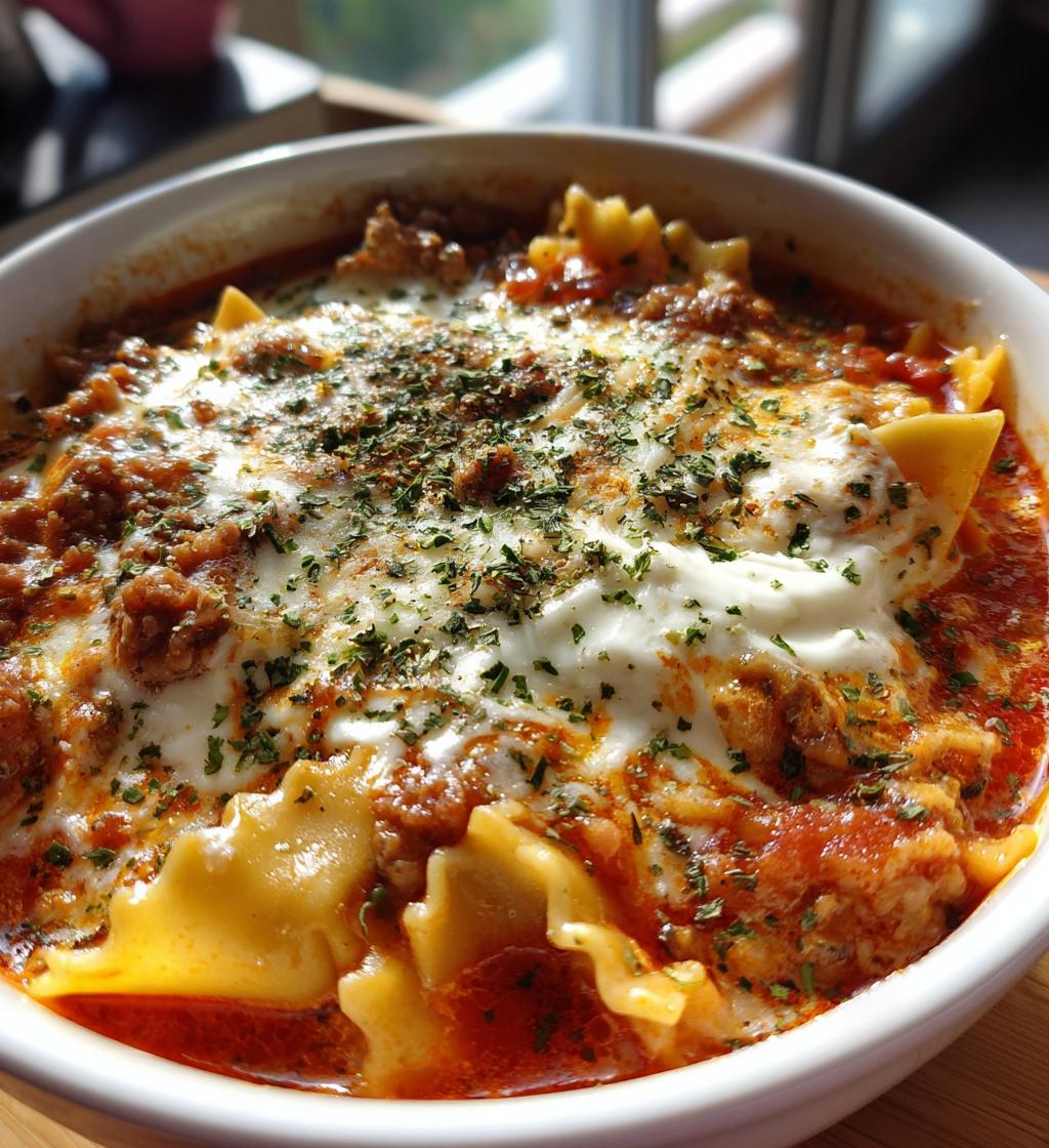 lasagna soup - detail 1